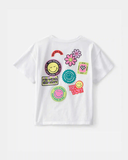 Girls SmileyWorld® Graphic Tee - White