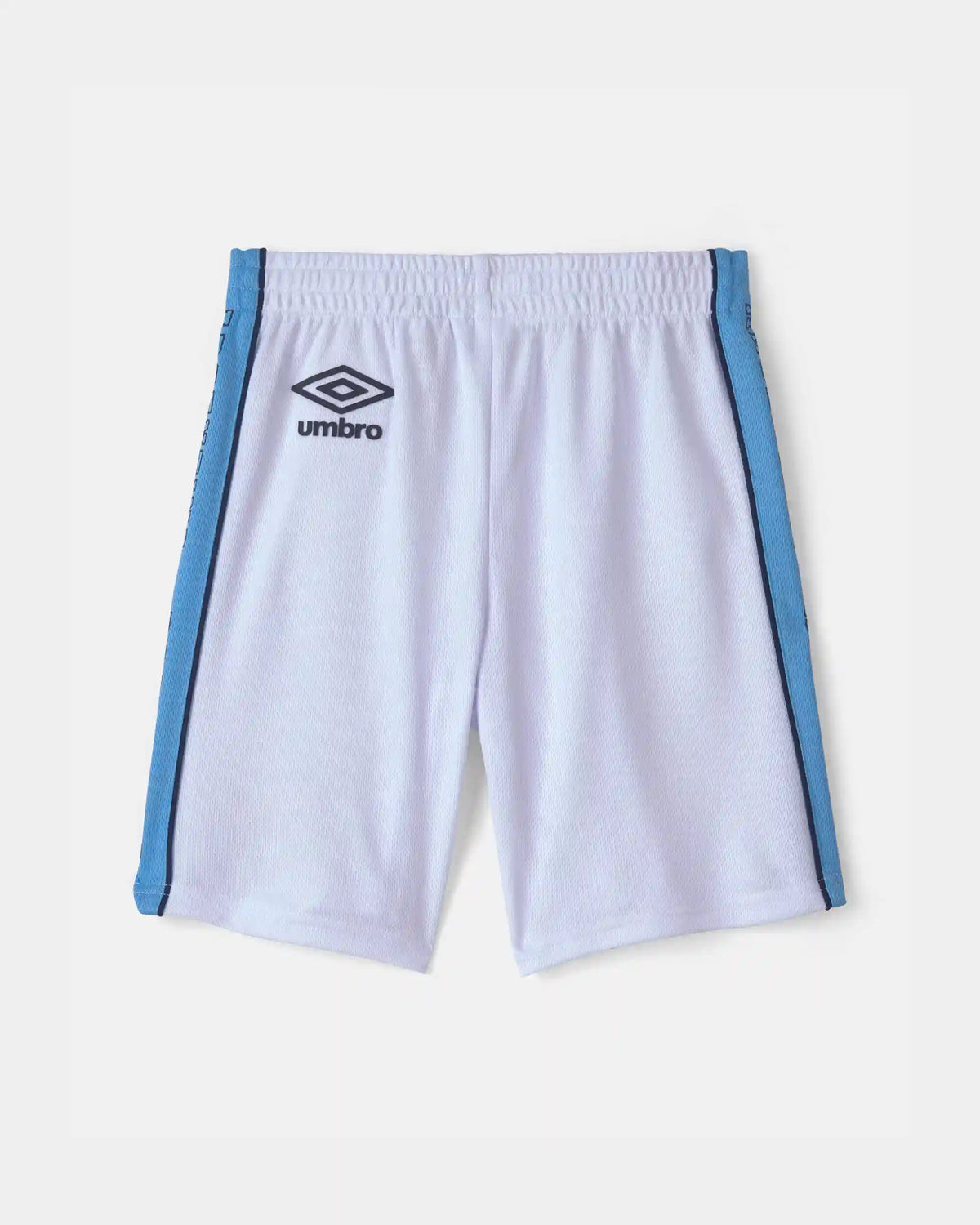 Kids Umbro Argentina Mesh Soccer Shorts - Light Blue/White