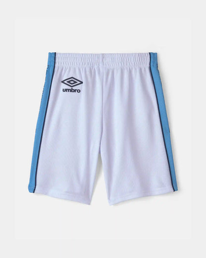 Kids Umbro Argentina Mesh Soccer Shorts - Light Blue/White