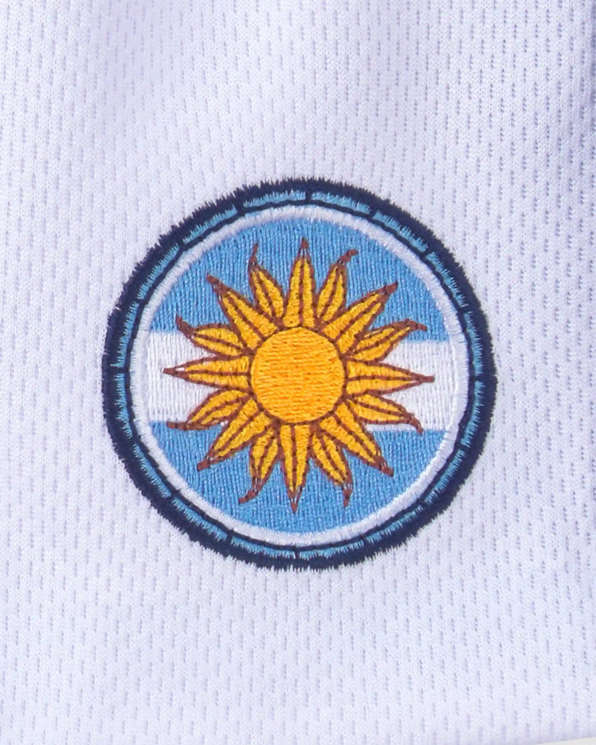 Kids Umbro Argentina Mesh Soccer Shorts - Light Blue/White