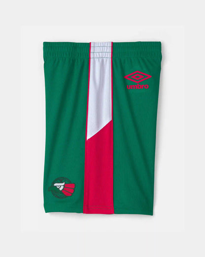 Kids Umbro Mexico Mesh Soccer Shorts - Green/White/Red