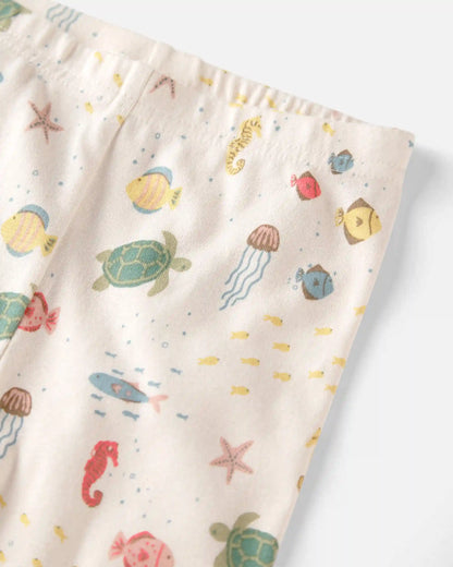 Kid 2-Piece Organic Cotton Pajamas in Under the Sea