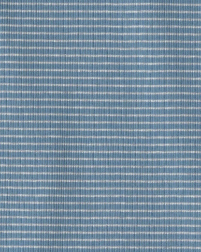 Kids 2-Piece Organic Cotton Ribbed Pajama Set in Stripes