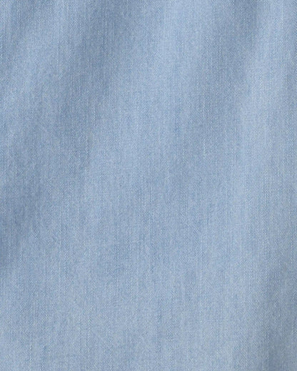 Boys Organic Cotton Chambray Button-Down Top