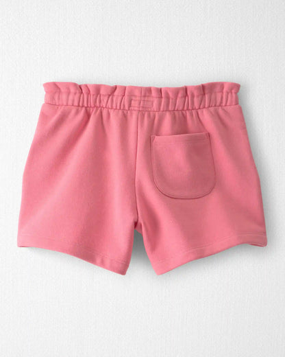 Girls French Terry Shorts Made with Organic Cotton