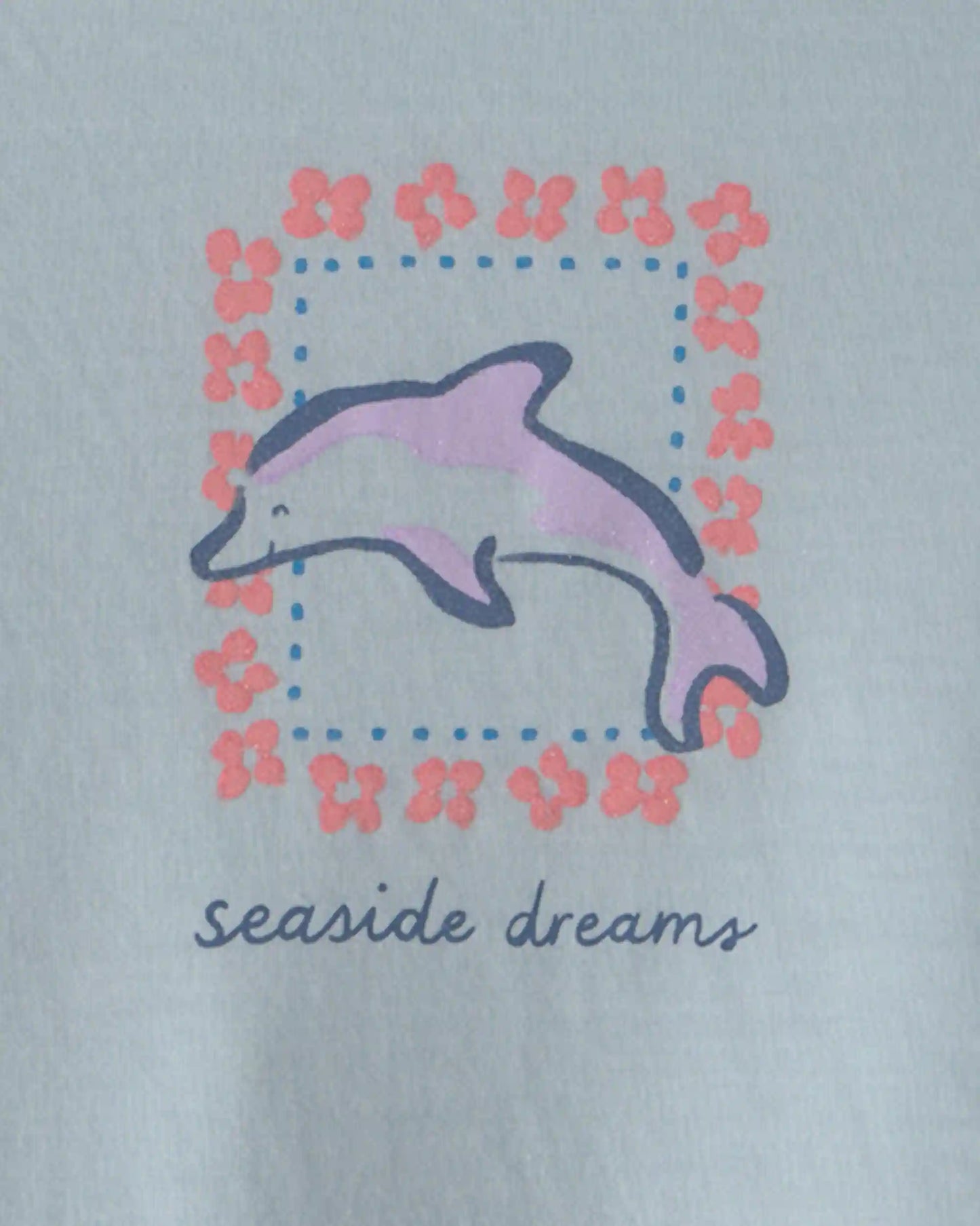 Girls 2-Piece Dolphin Sleeveless Pajama Set - Blue
