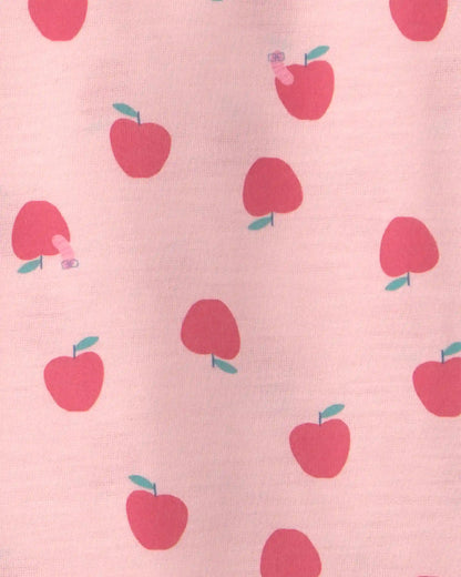 Girls 2-Pack Apple Night Gowns - Pink