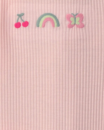 Girls 2-Pack Butterfly Night Gowns - Pink/Green