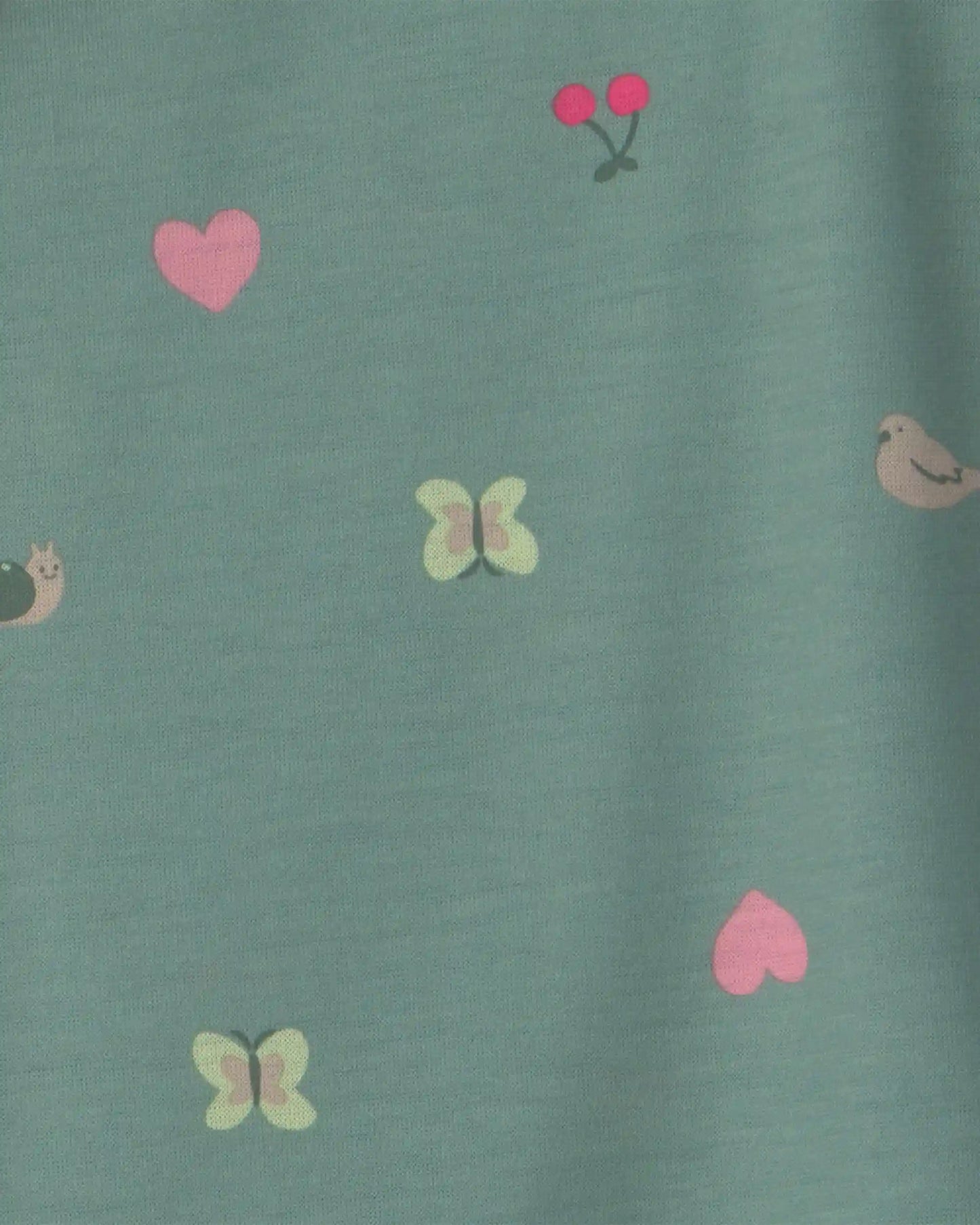 Girls 2-Pack Butterfly Night Gowns - Pink/Green
