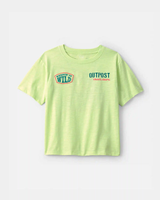 Boys 'Keepin' It Wild' Frog Graphic Tee - Green