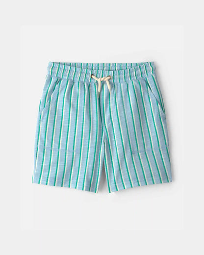 Boys Striped Shorts - Blue