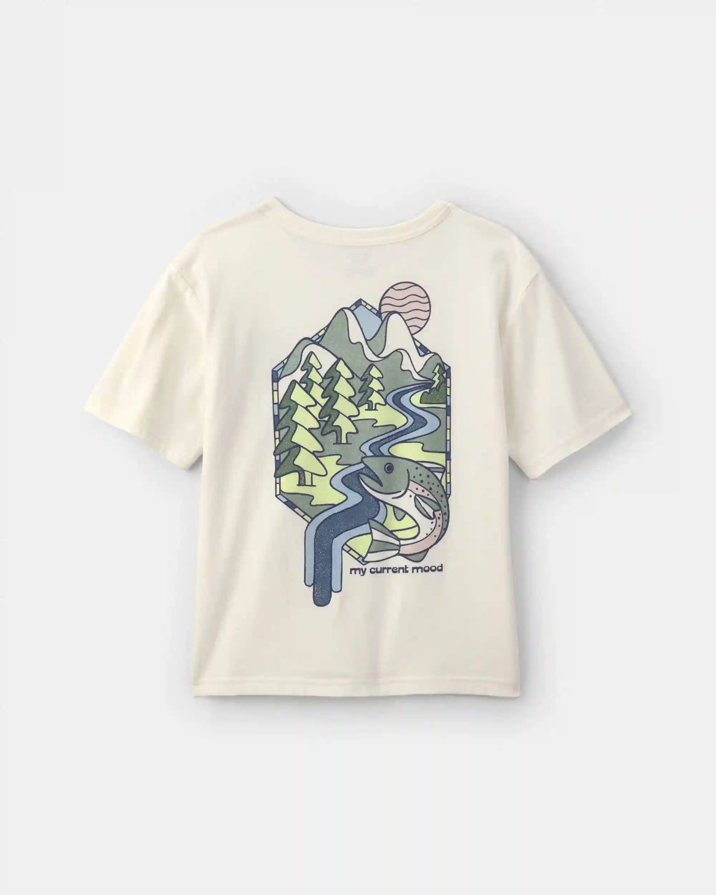 Boys Landscape Graphic Tee - Cream