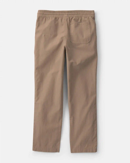 Boys Canvas Pull-On Pants - Khaki