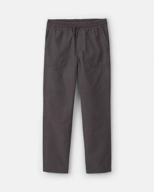 Boys Canvas Pull-On Pants - Grey
