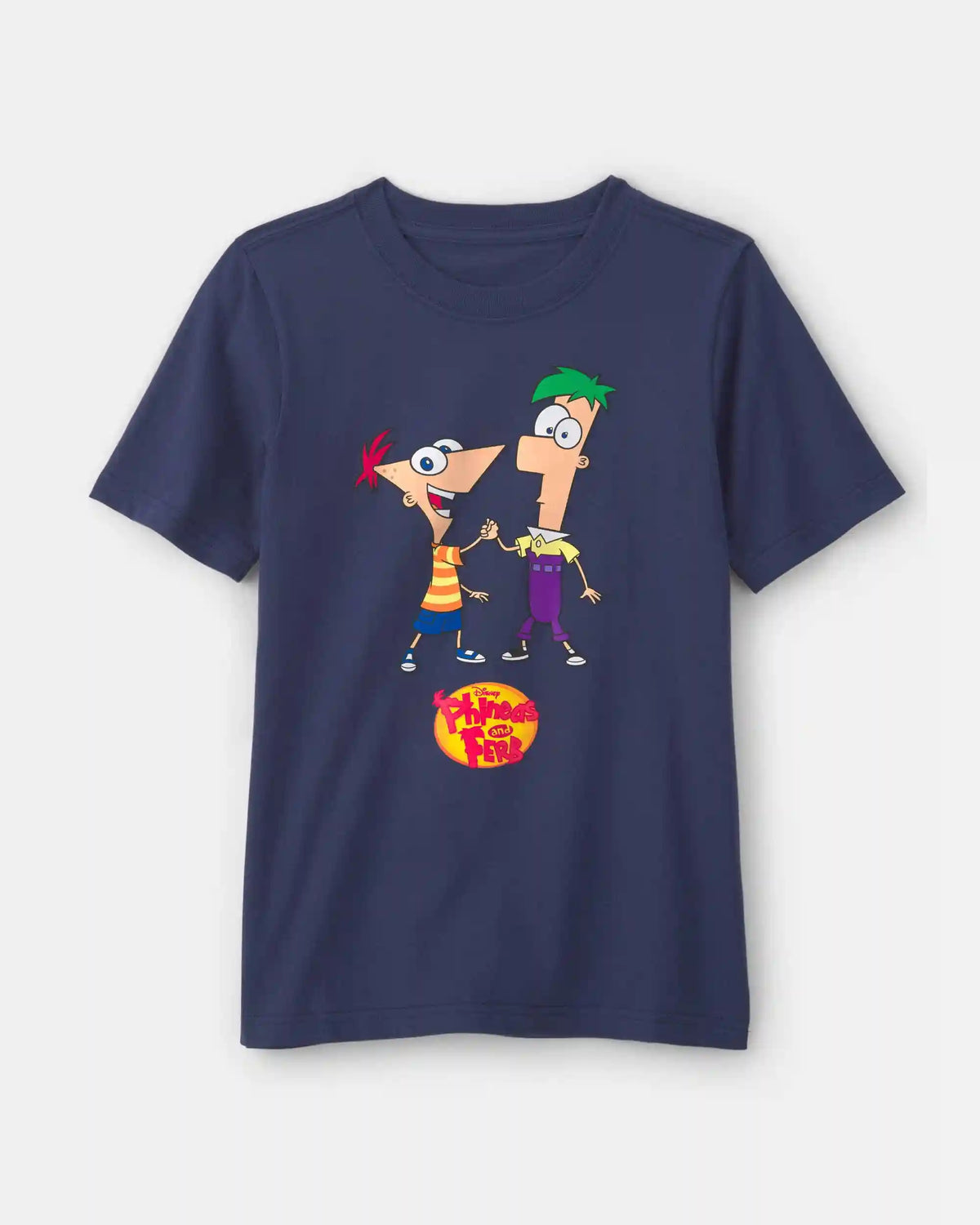 Kids Phineas and Ferb Graphic Tee - Navy Blue