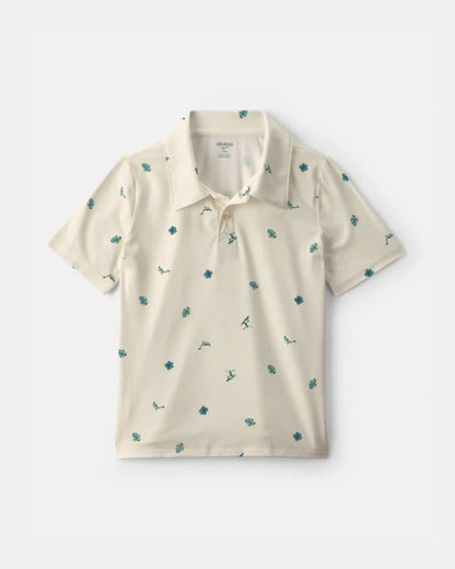 Boys Surf Active Polo Shirt - Ivory