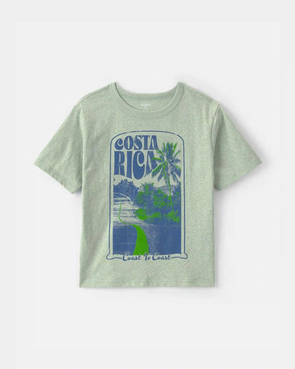 Boys 'Costa Rica' Beach Graphic Tee - Green