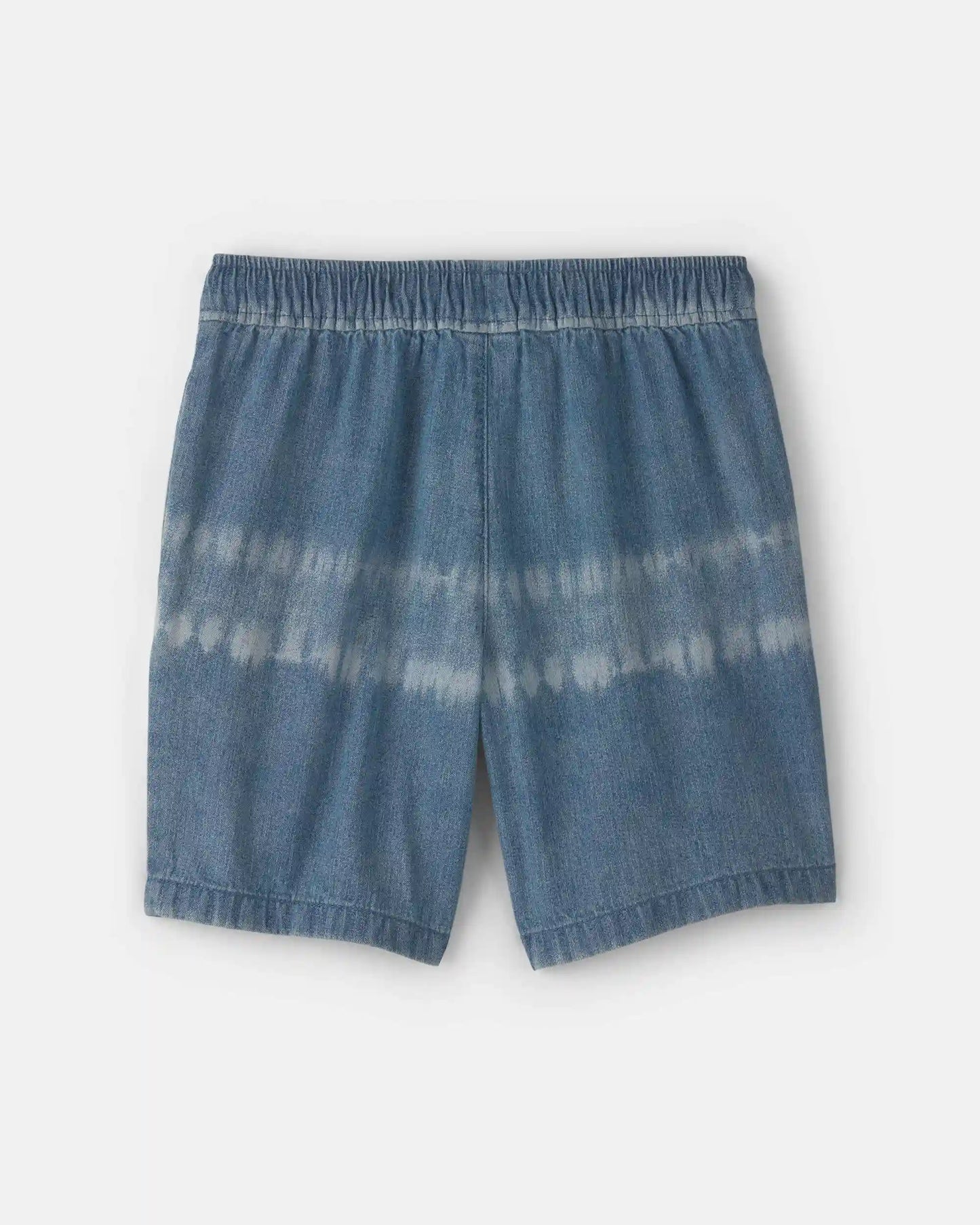Boys Tie-Dye Denim Shorts - Medium Wash