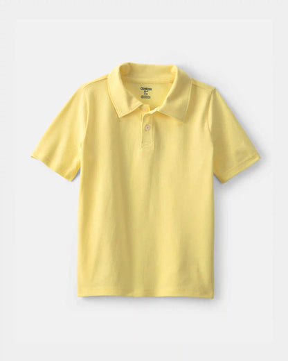 Boys Uniform Piqué Polo Shirt - Yellow