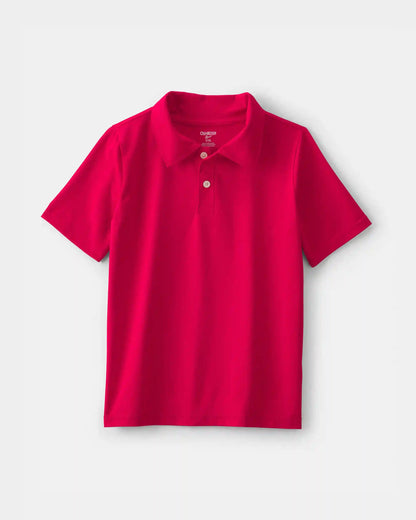 Boys Uniform Active Polo Shirt - Red