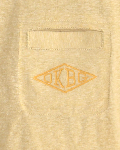 Kid OshKosh Logo Embroidered Pocket Graphic Tee - Yellow