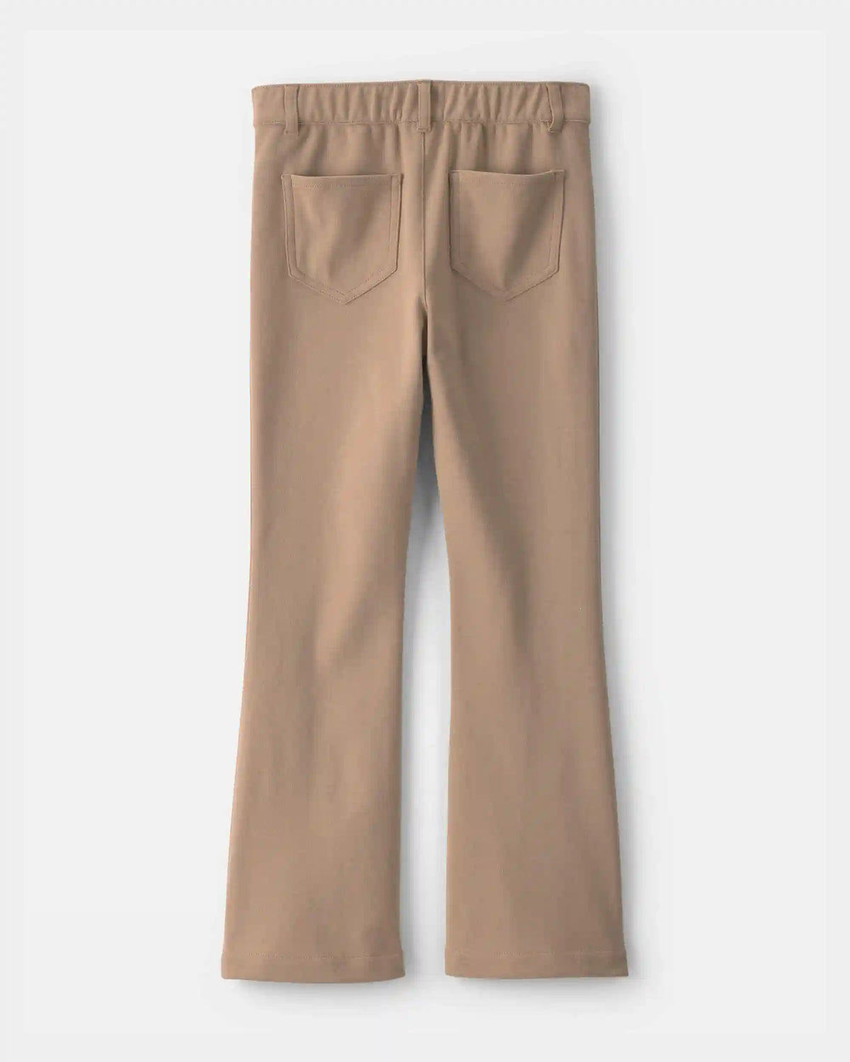 Girls Uniform Ponte Flare Pants - Khaki