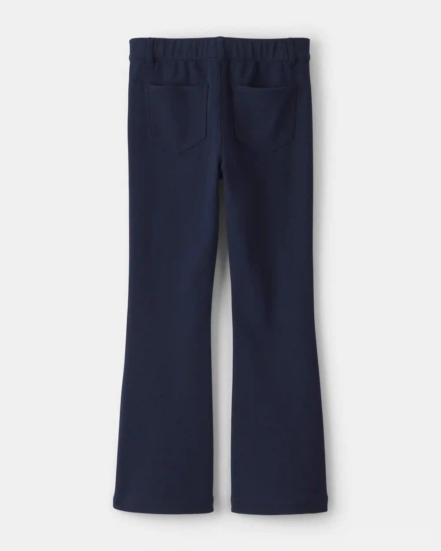 Girls Uniform Ponte Flare Pants - Navy