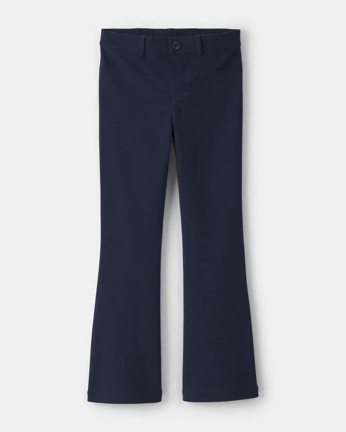 Girls Uniform Ponte Flare Pants - Navy