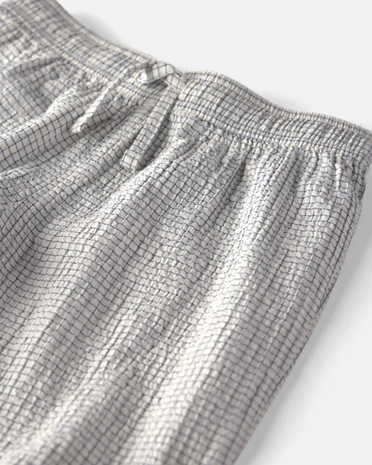 Boys 2-Piece Organic Cotton Seersucker Gauze Top & Short Set