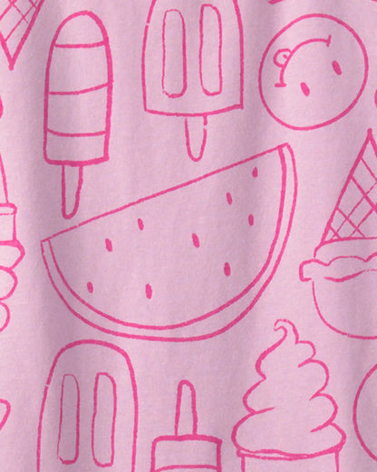 Girls Summer Treats Top - Pink