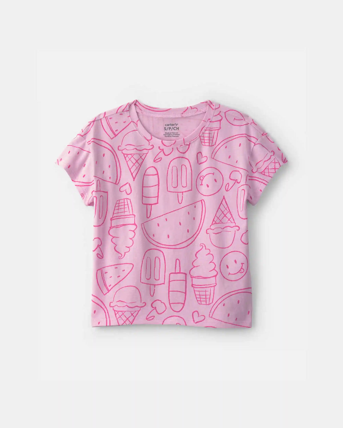 Girls Summer Treats Top - Pink