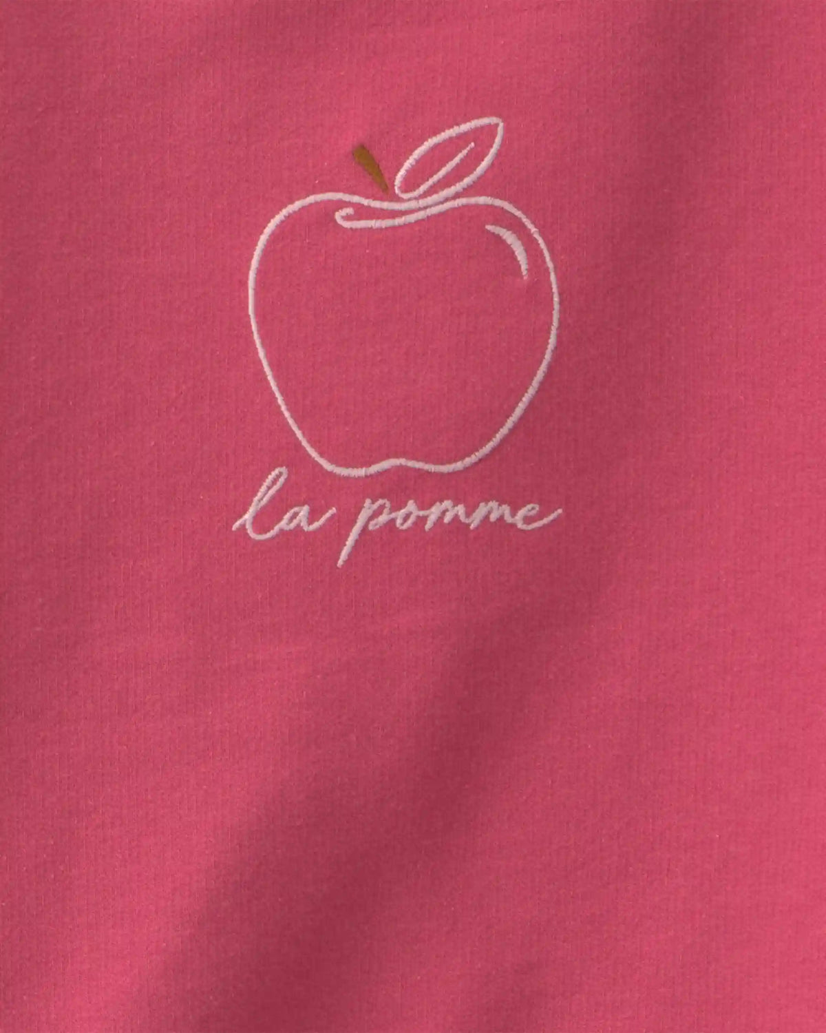 Girls 2-Piece Apple French Terry Long-Sleeve Top & Skort Set - Pink