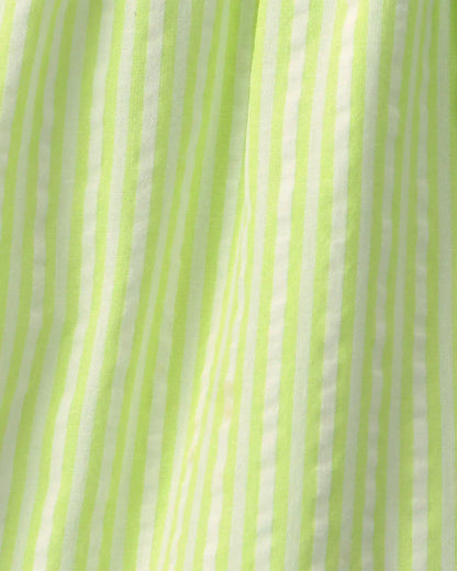 Girls Ruffle-Trim Shorts - Green