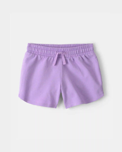 Girls French Terry Shorts - Purple