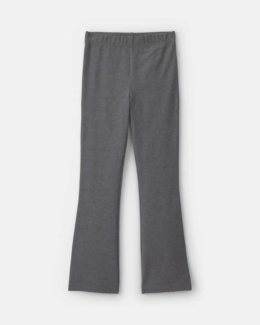 Girls Pull-On Stretch Flare Leggings - Grey