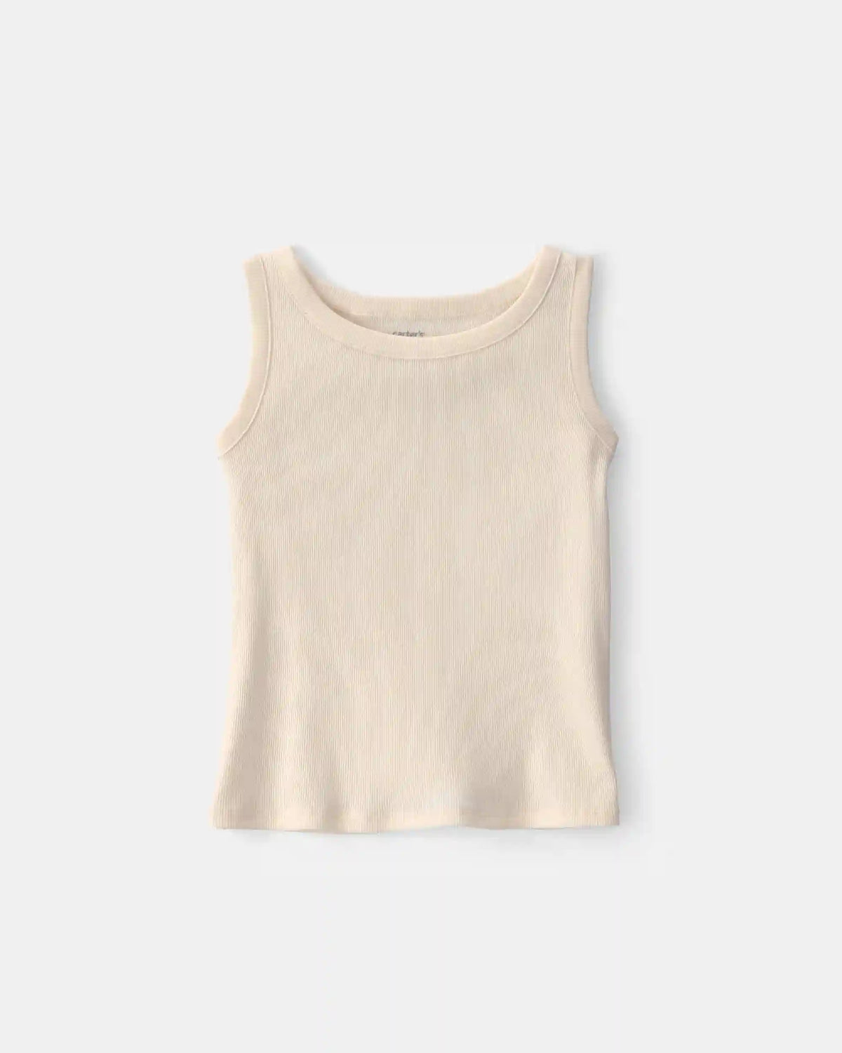 Girls Rib Tank Top - Cream