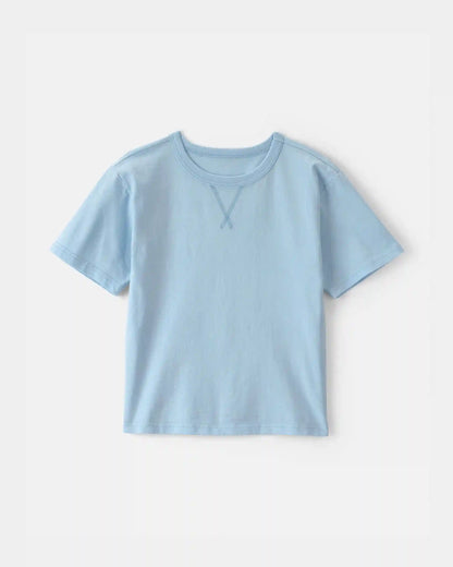 Kids Solid T-Shirt - Blue
