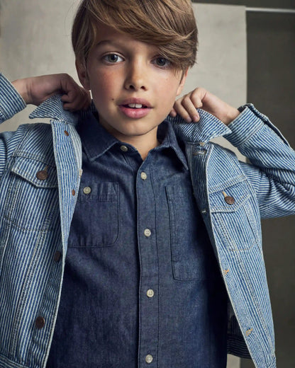 Kids Hickory Denim Jacket - Light Wash