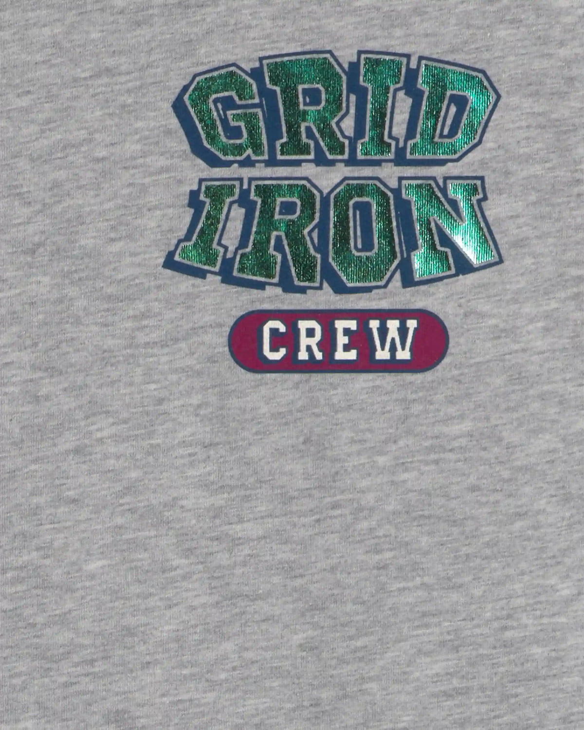 Boys 'Grid Iron Crew' Graphic Tee - Grey