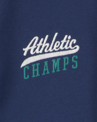 Boys 'Athletic Champs' Game Day French Terry Cardigan - Navy Blue