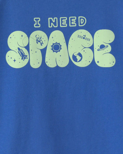 Boys Space Graphic Tee - Blue