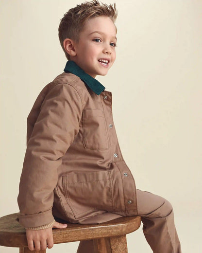 Boys Barn Utility Jacket - Brown