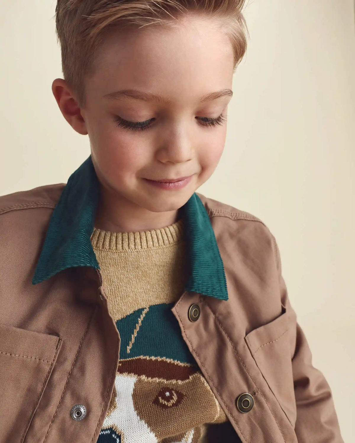 Boys Barn Utility Jacket - Brown