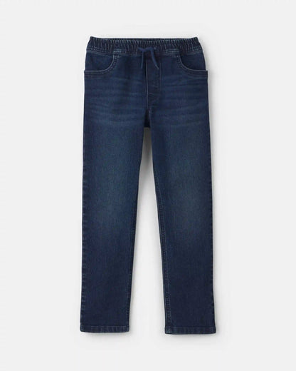 Boys Denim Tapered Jeans - Dark Wash