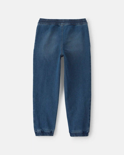 Boys Denim Relaxed Joggers - Medium Wash