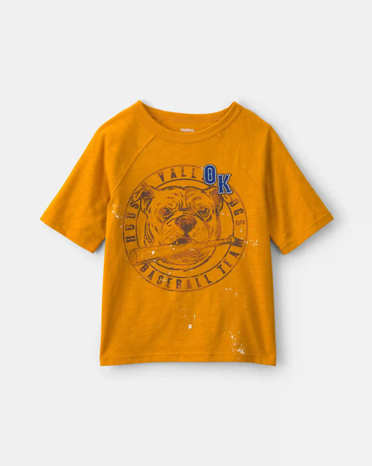 Boys 'Hudson Valley Dogs' Graphic Tee - Yellow