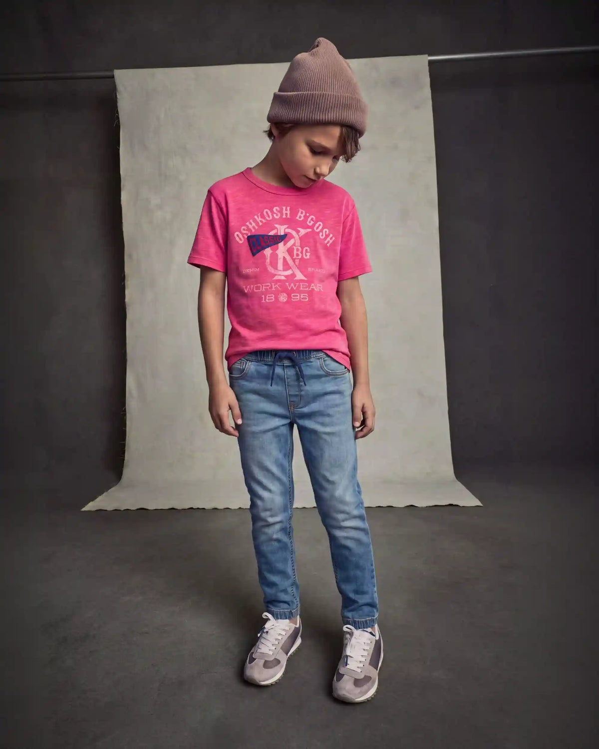 Boys 'Oshkosh B'Gosh Work Wear' Graphic Tee - Red