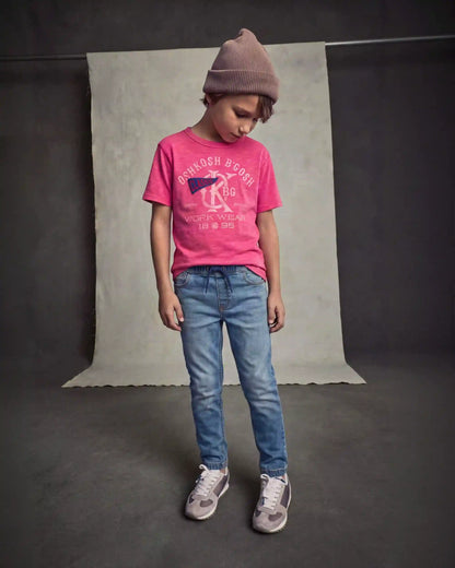 Boys 'Oshkosh B'Gosh Work Wear' Graphic Tee - Red