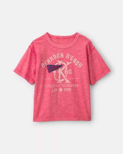 Boys 'Oshkosh B'Gosh Work Wear' Graphic Tee - Red