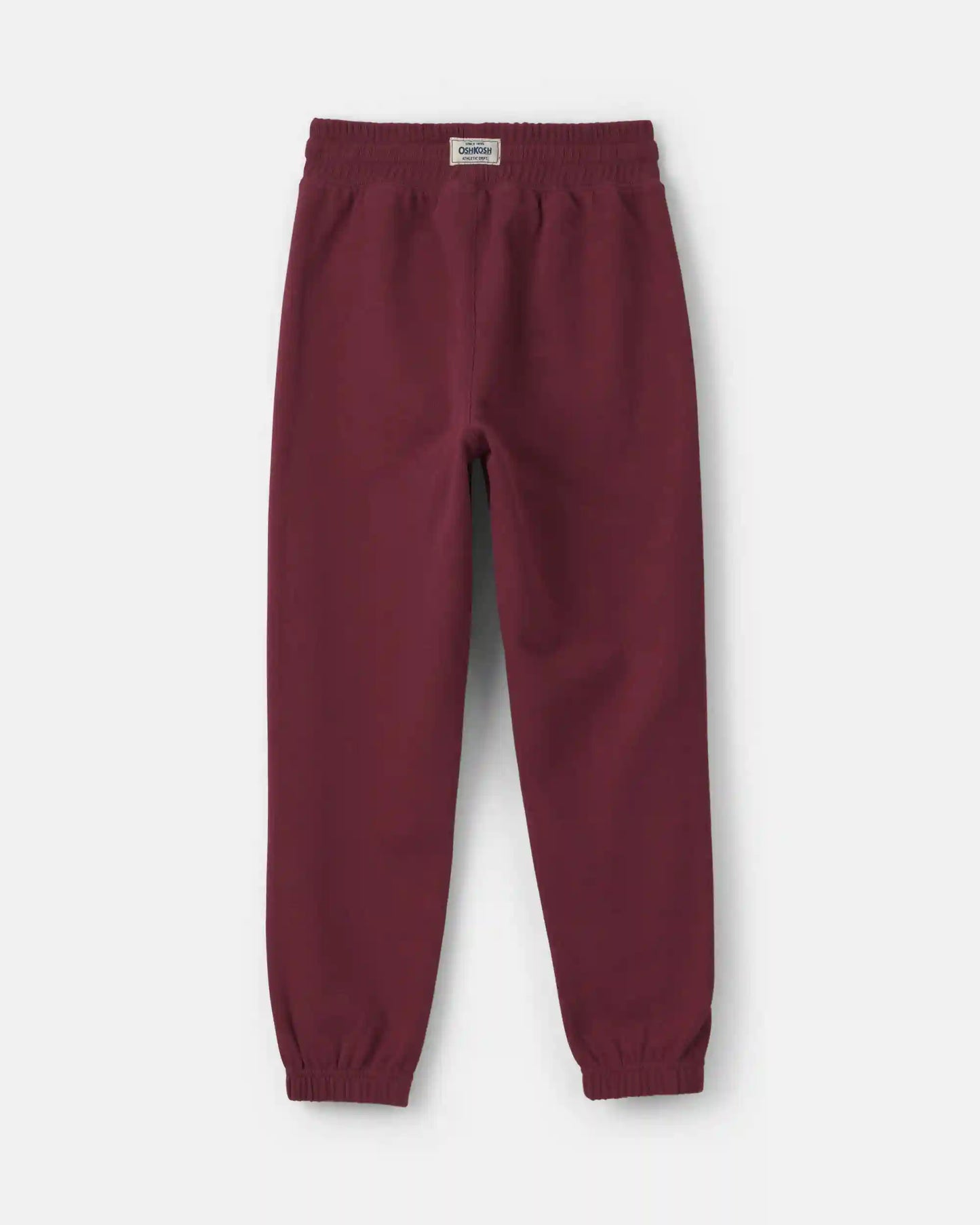 Boys French Terry Joggers - Burgundy